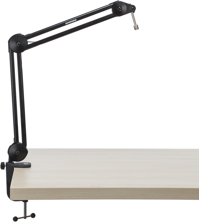 Samson MBA28 28" Microphone Boom Arm Studio Podcast USB Mic Stand w/Desk Clamp - Image 1
